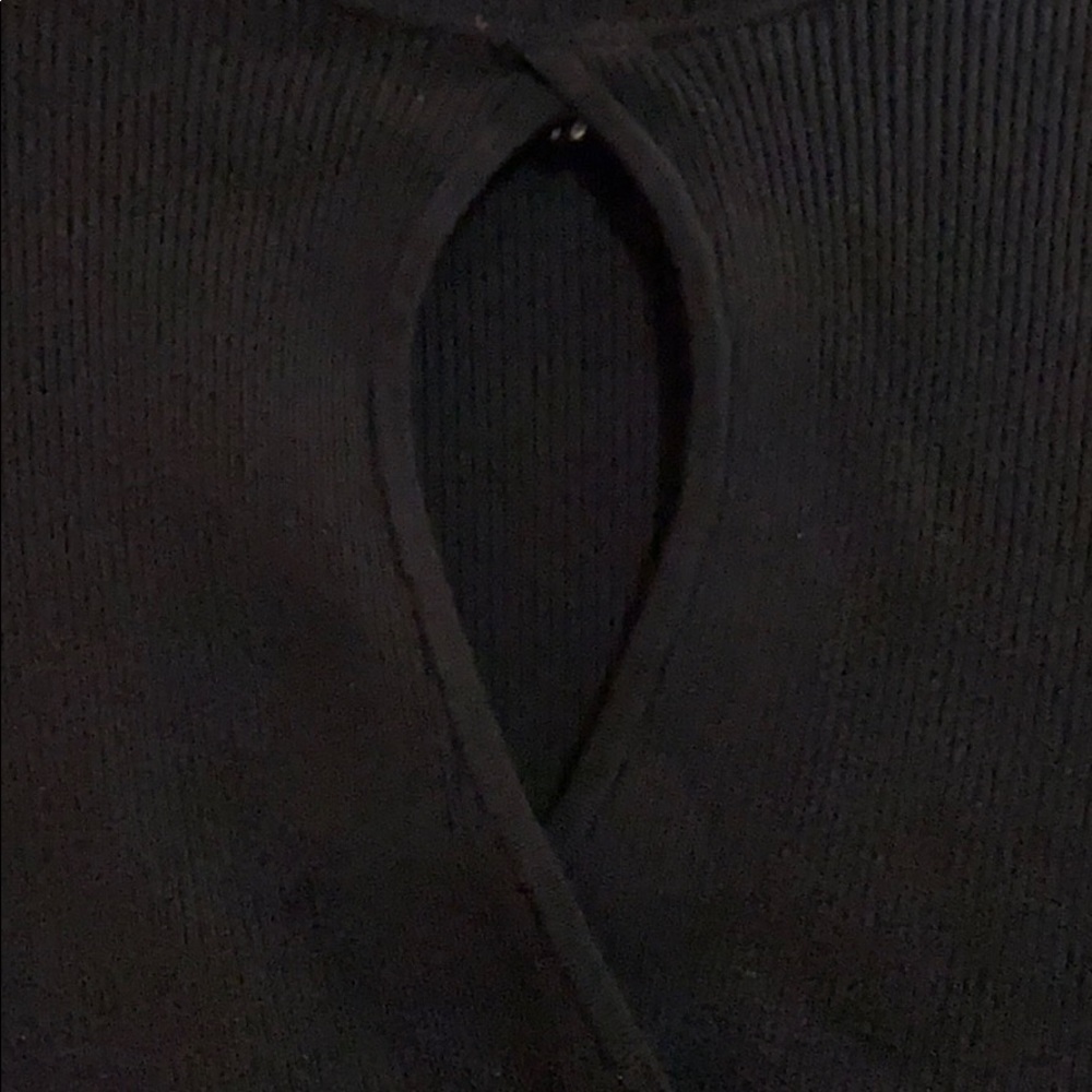 Bebe green black bubble keyhole turtleneck dress M - Picture 3 of 9
